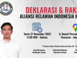 23 Pimpinan Relawan Prabowo – Gibran Bersatu Deklarasikan Aliansi Relawan Indonesia Maju (AR – IM)
