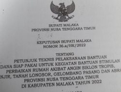 Pekerjaan Rumah Bantuan Seroja Untuk 2 Kategori Diduga Langgar SK Bupati Malaka, Ini Penjelasannya!