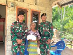 Peduli Masyarakat, Pos Yonkav 6/Naga Karimata Berbagi Kasih