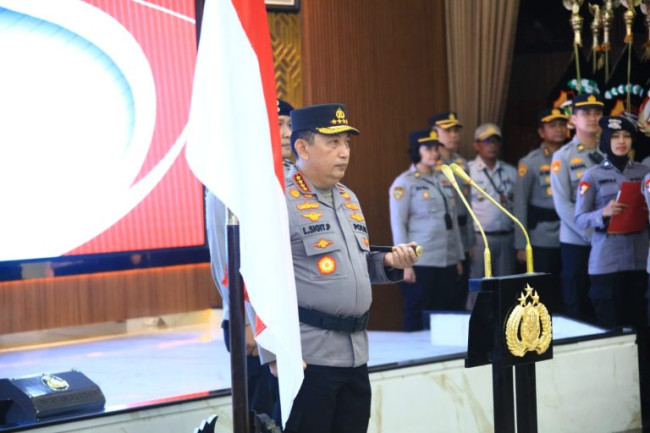 Kapolri Sigit Pimpin Upacara Kenaikan Pangkat 31 Pati.isth
