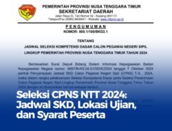 Seleksi CPNS NTT 2024: Jadwal SKD, Lokasi Ujian, dan Syarat Peserta