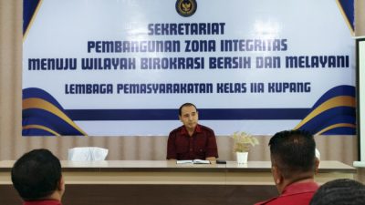 Kepala Lapas Kelas IIA Kupang Bahas Implementasi PANTAU IMIPAS dan Program Kesejahteraan Pegawai