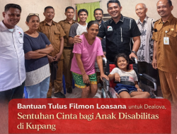 Tanpa Pamrih! Filmon Loasana Bantu Anak Disabilitas di Namosain