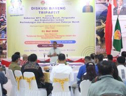 May Day! Diskusi Hari Buruh, Gubernur NTT Ajak Buruh Naik Kelas Jadi Pengusaha 