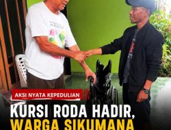 Rayakan HUT ke-81 RI, Filmon Loasana Salurkan Kursi Roda untuk Warga Sikumana
