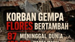 Korban Gempa Flores Bertambah 87 meninggal dunia dan150.576 Warga Masih Mengungsi
